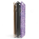 Purple Damask Watercolor Pattern iPhone 6/6s or 6/6s Plus 2-Piece Hybrid INK-Fuzed Case