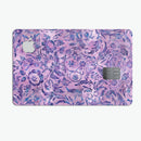 Purple Damask Watercolor Pattern - Premium Protective Decal Skin-Kit for the Apple Credit Card