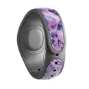 Purple Damask Watercolor Pattern - Decal Skin Wrap Kit for the Disney Magic Band