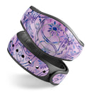 Purple Damask Watercolor Pattern - Decal Skin Wrap Kit for the Disney Magic Band