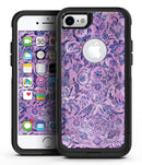 Purple Damask Watercolor Pattern - iPhone 7 or 8 OtterBox Case & Skin Kits