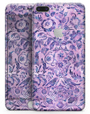 Purple Damask Watercolor Pattern - Skin-kit for the iPhone 8 or 8 Plus