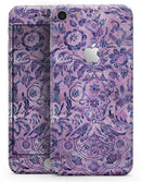 Purple Damask Watercolor Pattern - Skin-kit for the iPhone 8 or 8 Plus