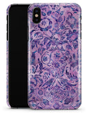 Purple Damask Watercolor Pattern - iPhone X Clipit Case