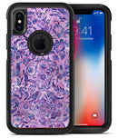 Purple Damask Watercolor Pattern - iPhone X OtterBox Case & Skin Kits