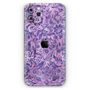 Purple Damask Watercolor Pattern - Vinyl Skin Wrap for iPhone 17 Pro Max, 17 Pro, 17 Air, 17, 16 & All Models — Soft Matte or Ultra Gloss