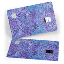 Purple Damask v2 Watercolor Pattern V2 - Premium Protective Decal Skin-Kit for the Apple Credit Card