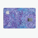 Purple Damask v2 Watercolor Pattern V2 - Premium Protective Decal Skin-Kit for the Apple Credit Card