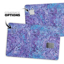 Purple Damask v2 Watercolor Pattern V2 - Premium Protective Decal Skin-Kit for the Apple Credit Card