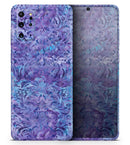 Purple Damask v2 Watercolor Pattern V2 - Premium Vinyl Skin Decal for Samsung Galaxy S25 Ultra, S24, S23, S22 & All Galaxy S Models