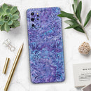 Purple Damask v2 Watercolor Pattern V2 - Premium Vinyl Skin Decal for Samsung Galaxy S25 Ultra, S24, S23, S22 & All Galaxy S Models