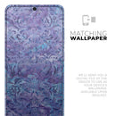 Purple Damask v2 Watercolor Pattern V2 - Premium Vinyl Skin Decal for Samsung Galaxy S25 Ultra, S24, S23, S22 & All Galaxy S Models