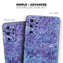 Purple Damask v2 Watercolor Pattern V2 - Premium Vinyl Skin Decal for Samsung Galaxy S25 Ultra, S24, S23, S22 & All Galaxy S Models