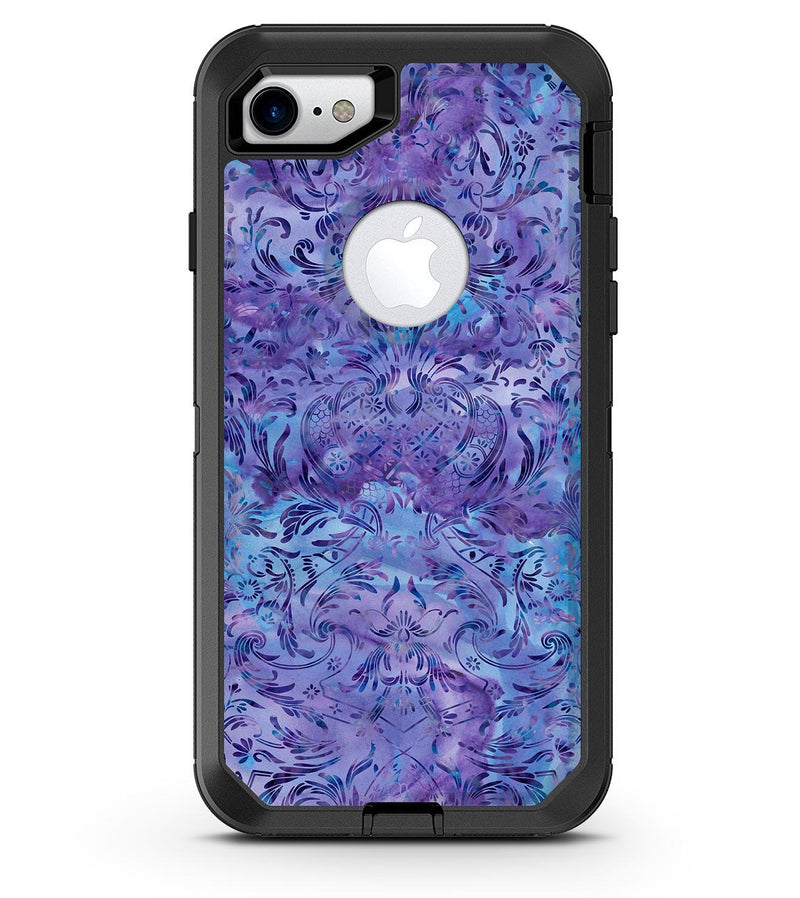 Purple Damask v2 Watercolor Pattern V2 - iPhone 7 or 8 OtterBox Case & Skin Kits