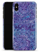 Purple Damask v2 Watercolor Pattern V2 - iPhone X Clipit Case
