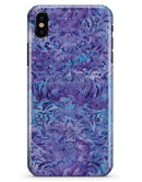 Purple Damask v2 Watercolor Pattern V2 - iPhone X Clipit Case