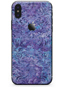 Purple Damask v2 Watercolor Pattern V2 - iPhone X Skin-Kit