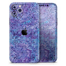 Purple Damask v2 Watercolor Pattern V2 - Vinyl Skin Wrap for iPhone 17 Pro Max, 17 Pro, 17 Air, 17, 16 & All Models — Soft Matte or Ultra Gloss