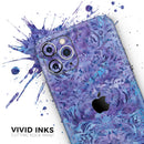 Purple Damask v2 Watercolor Pattern V2 - Vinyl Skin Wrap for iPhone 17 Pro Max, 17 Pro, 17 Air, 17, 16 & All Models — Soft Matte or Ultra Gloss