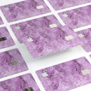 Purple Damask v2 Watercolor Pattern V3 - Premium Protective Decal Skin-Kit for the Apple Credit Card
