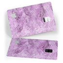 Purple Damask v2 Watercolor Pattern V3 - Premium Protective Decal Skin-Kit for the Apple Credit Card