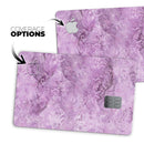 Purple Damask v2 Watercolor Pattern V3 - Premium Protective Decal Skin-Kit for the Apple Credit Card