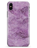 Purple Damask v2 Watercolor Pattern V3 - iPhone X Clipit Case
