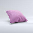 Purple Fabric Texture ink-Fuzed Decorative Throw Pillow