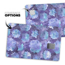 Purple Floral Succulents - Premium Protective Decal Skin-Kit for the Apple Credit Card