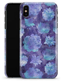 Purple Floral Succulents - iPhone X Clipit Case