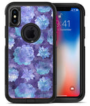 Purple Floral Succulents - iPhone X OtterBox Case & Skin Kits