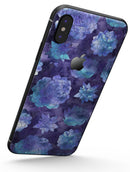 Purple Floral Succulents - iPhone X Skin-Kit