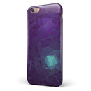 Purple Geometric V11 iPhone 6/6s or 6/6s Plus 2-Piece Hybrid INK-Fuzed Case