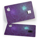 Purple Geometric V11 - Premium Protective Decal Skin-Kit for the Apple Credit Card