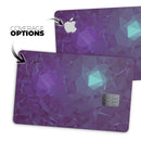Purple Geometric V11 - Premium Protective Decal Skin-Kit for the Apple Credit Card