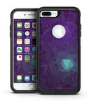 Purple Floral Succulents - iPhone 7 or 7 Plus Commuter Case Skin Kit