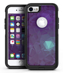Purple Floral Succulents - iPhone 7 or 7 Plus Commuter Case Skin Kit
