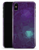 Purple Geometric V11 - iPhone X Clipit Case