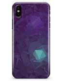 Purple Geometric V11 - iPhone X Clipit Case