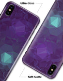 Purple Geometric V11 - iPhone X Clipit Case