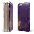 Purple Geometric V12 iPhone 6/6s or 6/6s Plus 2-Piece Hybrid INK-Fuzed Case