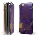 Purple Geometric V12 iPhone 6/6s or 6/6s Plus 2-Piece Hybrid INK-Fuzed Case