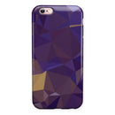 Purple Geometric V12 iPhone 6/6s or 6/6s Plus 2-Piece Hybrid INK-Fuzed Case