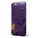 Purple Geometric V12 iPhone 6/6s or 6/6s Plus 2-Piece Hybrid INK-Fuzed Case