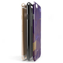 Purple Geometric V12 iPhone 6/6s or 6/6s Plus 2-Piece Hybrid INK-Fuzed Case