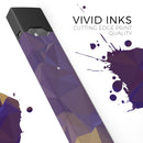 Purple Geometric V12 - Premium Decal Protective Skin-Wrap Sticker compatible with the Juul Labs vaping device