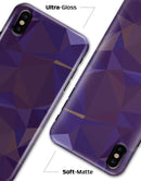 Purple Geometric V12 - iPhone X Clipit Case
