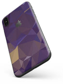 Purple Geometric V12 - iPhone X Skin-Kit