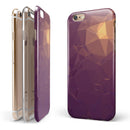 Purple Geometric V18 iPhone 6/6s or 6/6s Plus 2-Piece Hybrid INK-Fuzed Case