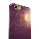 Purple Geometric V18 iPhone 6/6s or 6/6s Plus 2-Piece Hybrid INK-Fuzed Case